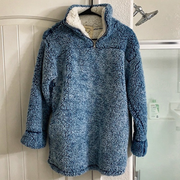 Fantastic Fawn Jackets & Blazers - Blue Sherpa Jacket